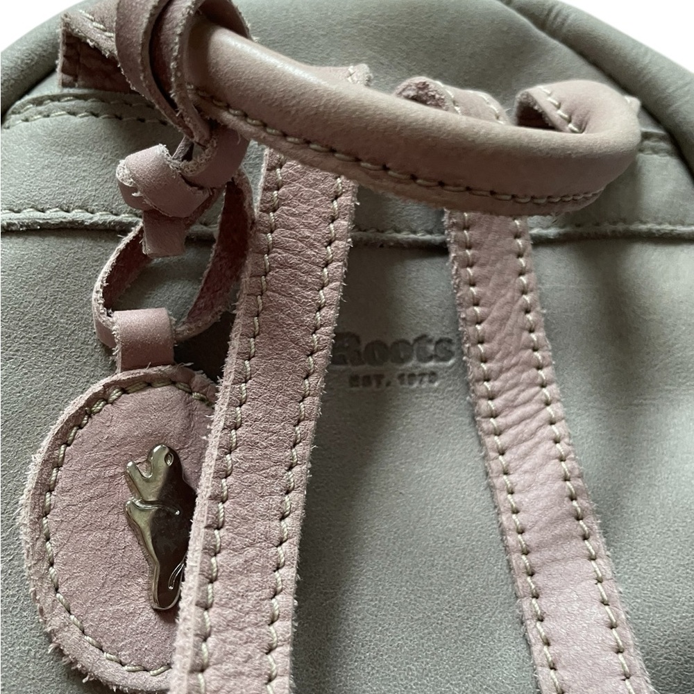 Roots Pastel Pink and Gray Women's Backpack - Picture 5 of 12